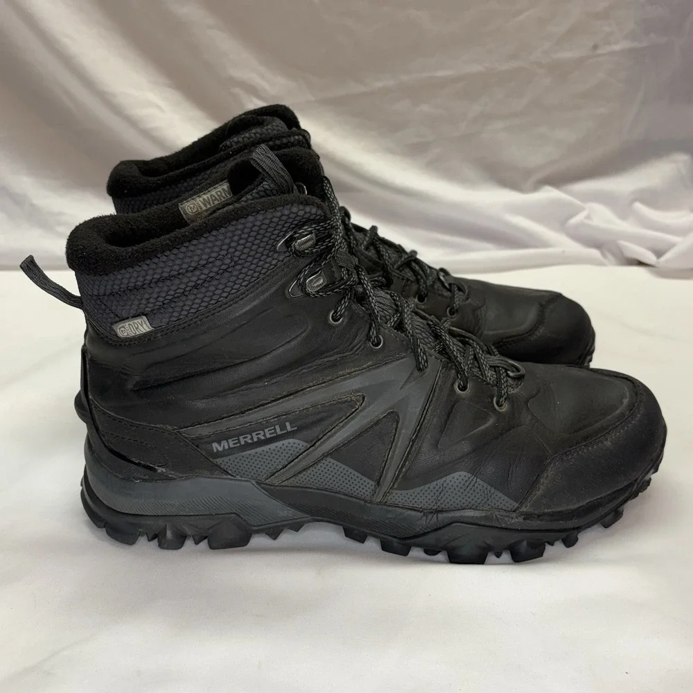 Merrell Mens Capra Glacial Ice+ Mid Boots Hiking Winter Snow Size 9